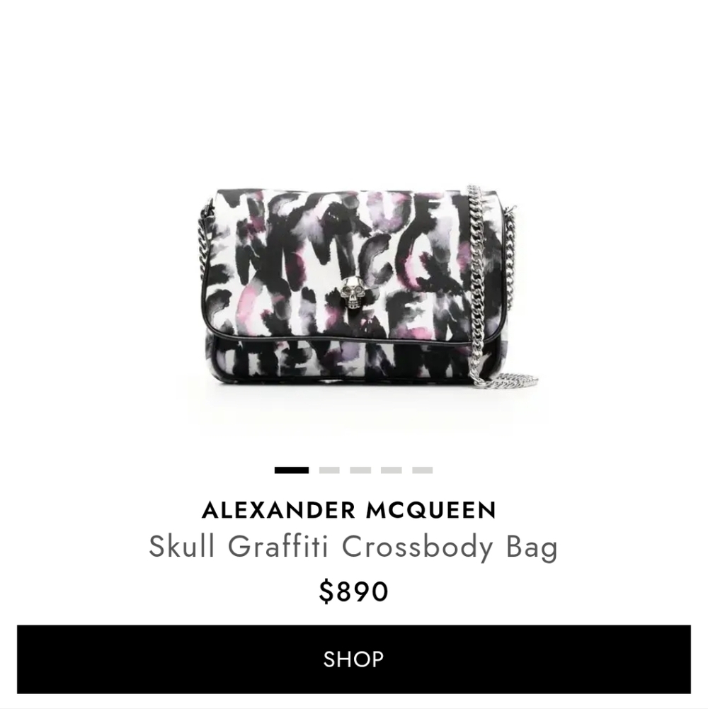 Alexander Mcqueen Authentic bag Like New With Tags, Dust Bag, Box And Receipt - Picture 8 of 9